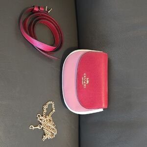Coach Two-Tone Pink Crossbody Bag